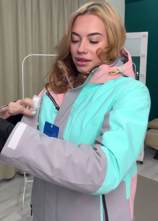 Горнолыжный костюм женский зимний розового цвета 02319R - Chunmai фото 25