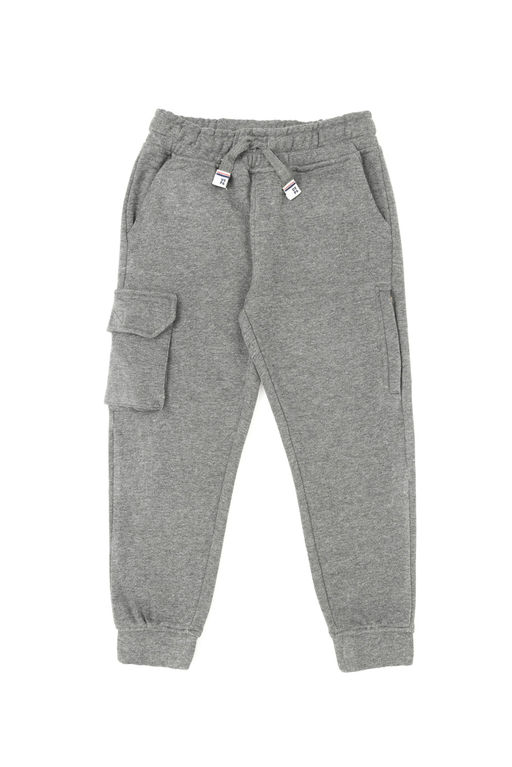 Меланжовые спортивные штаны для мальчика антрацитового цвета Неожиданная скидка в корзине - U.s. polo assn фото 2