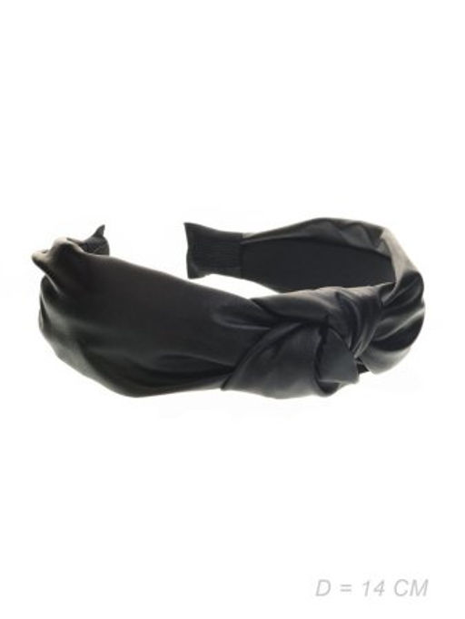 Ободок для волос экокожа / GTS-17 /уп.12/черный - Галеонтрейд фото 2