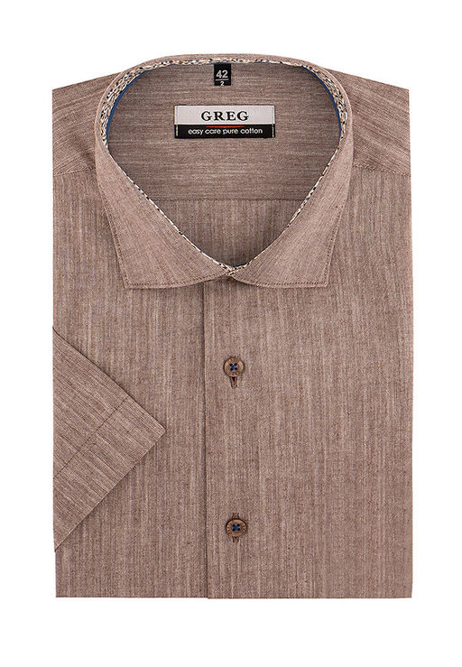 Сорочка мужская короткий рукав GREG 520/101/6255/Z/1p  фото 2