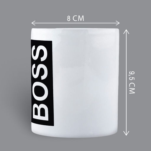 Кружка керамическая с сублимацией «ПАПА BOSS», 320 мл