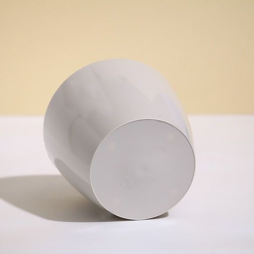 Цена за 3 шт. Кашпо для цветов, d=12.5 см, 1 л, пластик, бежевое