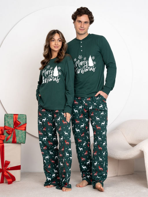 Комплект муж.арт.1211-6,зелено-красный