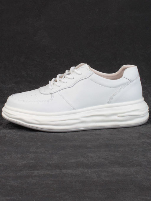 05-PDD181-1 WHITE Кроссовки женские (натуральная кожа) - Фабричный китай фото 6