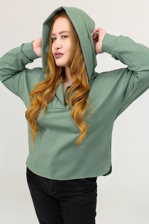 Джемпер с капюшоном 1308