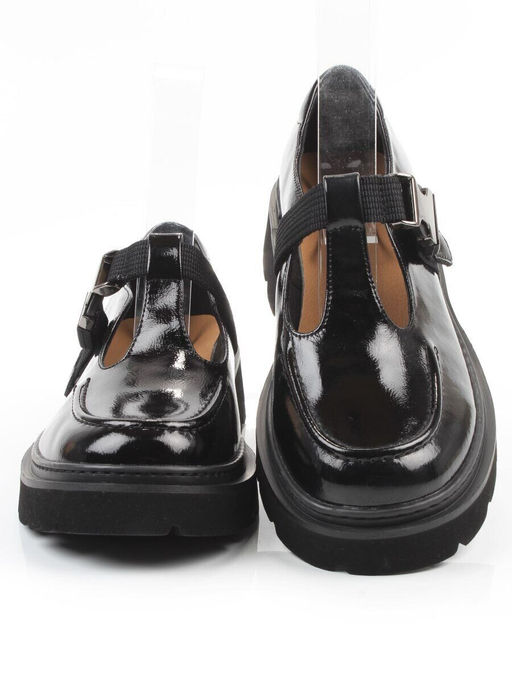 06-DLG06-2 BLACK Туфли женские (натуральная кожа)