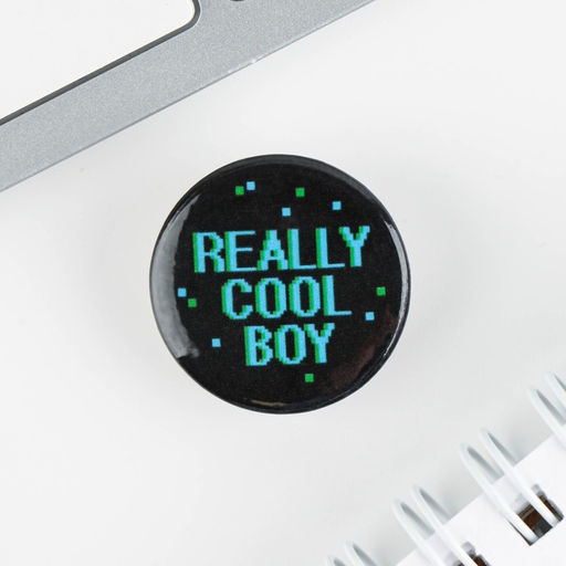 Цена за 10 шт. Значок металлический, закатной Детский, 25 мм, МИКС