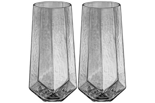 Набор 2 стаканов 460 мл 7,7*7,7*15 см "ICE", графит