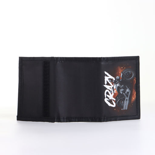 Кошелёк детский на липучке «Выбражулька», чёрный