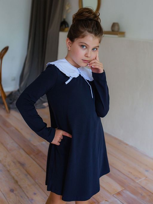 Платье s0143 (без воротничка) - Радужный хлопок фото 3