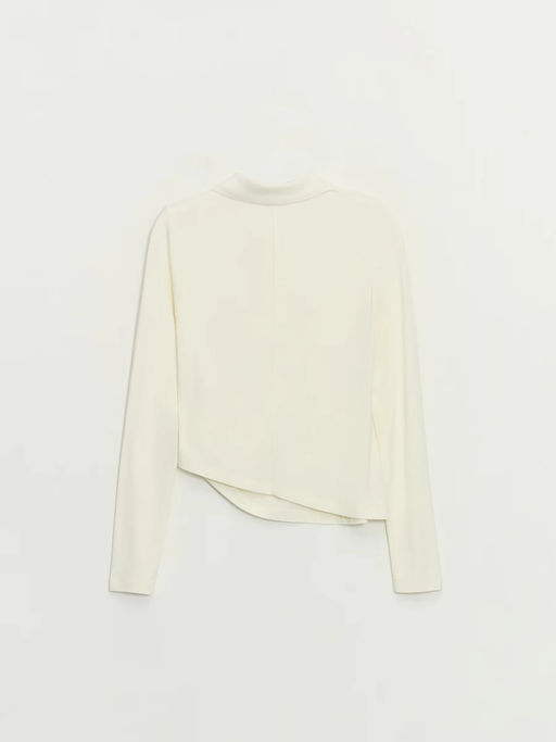 Лонгслив поло из вискозы / Zarina  фото 8