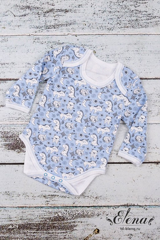 Боди для мальчика 41402МИрц Набивка - Елена фото 2