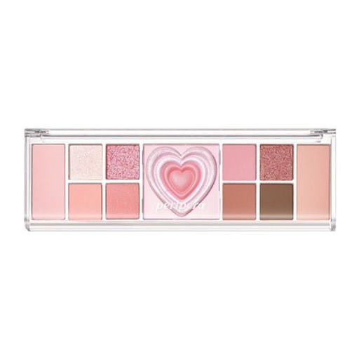 All Take Mood Like Palette 01 Prestige Pink - Универсальная палетка для макияжа (розово-лиловые оттенки), 14 г