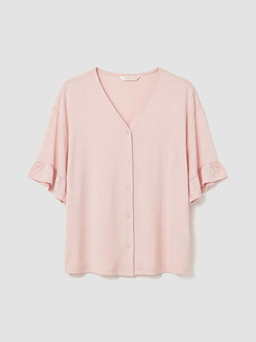 V Yaka Kad?n Pijama ?st