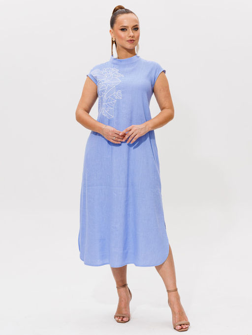 Платье Galean Style 979 голубой фото 4