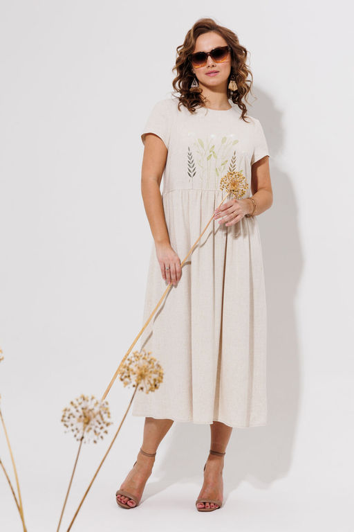 Платье Galean Style 965 светлый беж