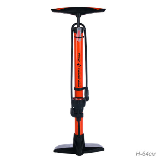 Насос напольный с регулируемым манометром COMIRON BORA, стальной корпус, 650*38мм, 737 см3, 8 бар, 120 psi., стальной шток 12мм, 848 гр. /уп 10/ - Галеонтрейд фото 2