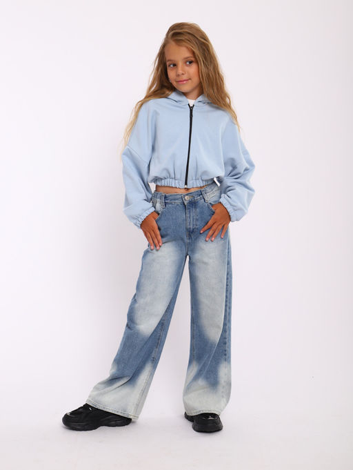 ТД051 Толстовка Porsch 2 (голубой) - Милаша фото 3