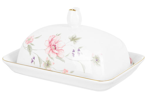 Масленка 16,8*12,5*8,5 см Диана, фарфор, NEW BONE CHINA - Elan gallery фото 4