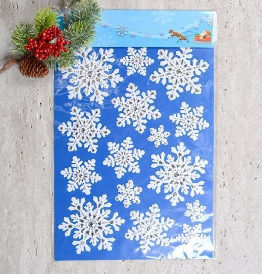 Наклейка новогодняя 50х30 Новый год / 610-290 /уп 12/240/ - Галеонтрейд фото 4