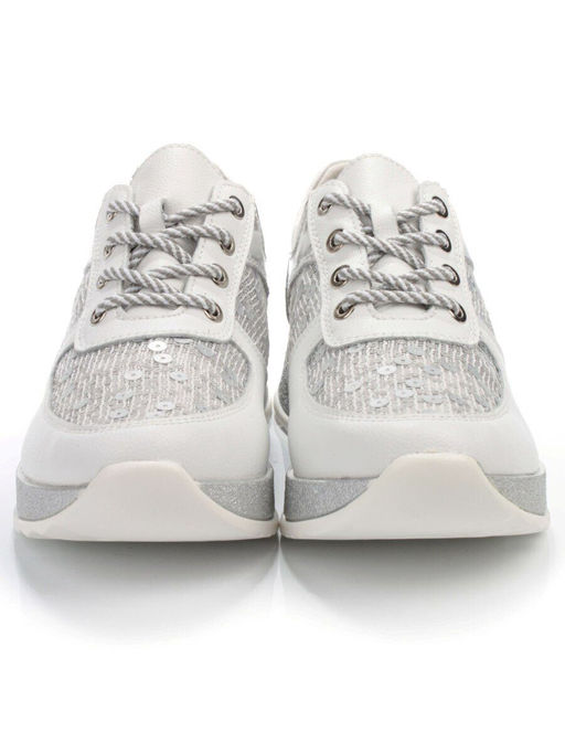 05-FDD18-1P WHITE Кроссовки женские (натуральная кожа, сетка) - No name фото 5