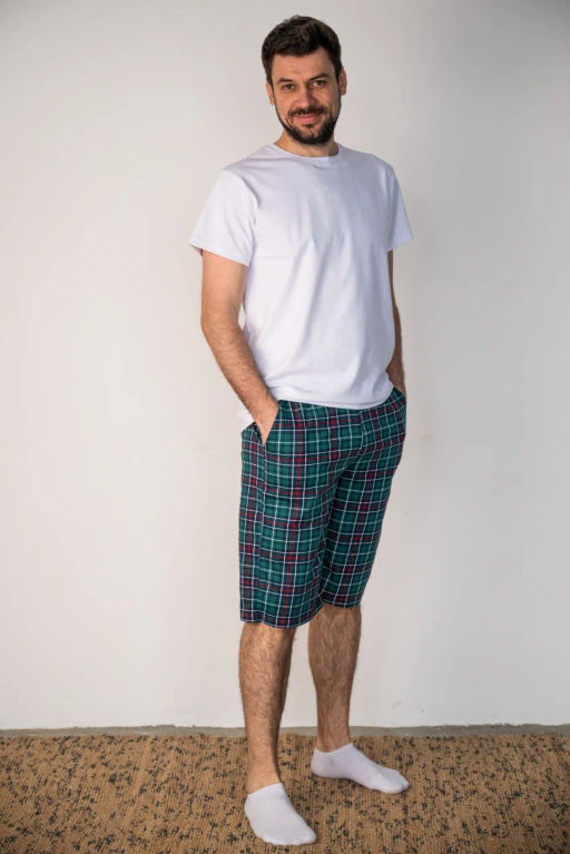 Домашние мужские шорты БР 105 Зеленый - T.C.T фото 2