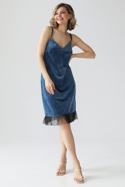 Платье в бельевом стиле из бархата - Looklikecat фото 2