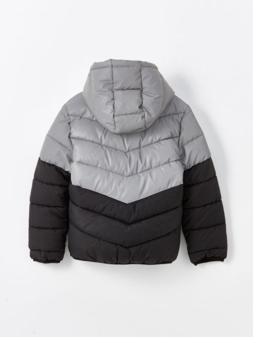 Kap??onlu Reflekt?r Detayl? Erkek ?ocuk ?i?me Mont - Waikiki фото 2