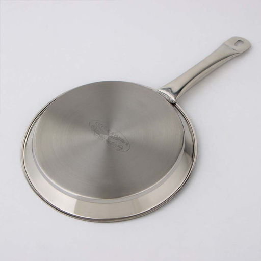 Сковорода- блинница 24см. а/п (ОБЩЕПИТ) корп. 0,6мм., индукц. дно ТРС 3,5мм,арт. КТ-ОБ-СБА-24 - Полимербыт фото 3