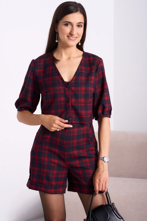 Костюм Celentano 5054 красная клетка  фото 3