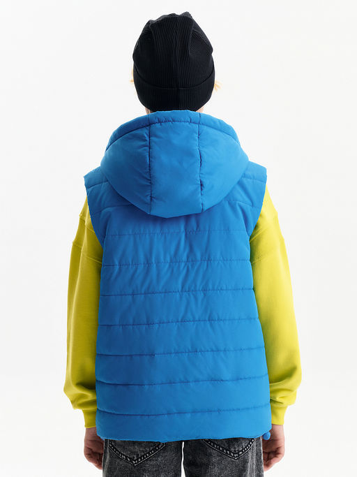 PELICAN, жилет для мальчиков, Лазурный  фото 4