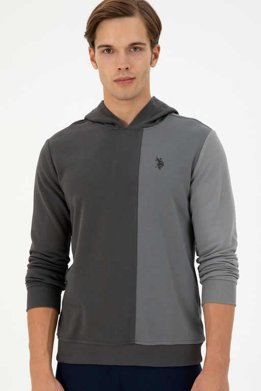 Мужской свитшот антрацитового цвета Неожиданная скидка в корзине - U.s. polo assn фото 3