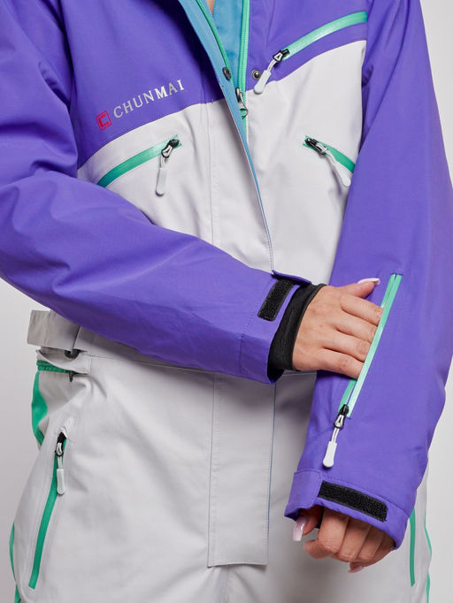 Горнолыжный комбинезон женский зимний темно-фиолетового цвета 2326TF - Chunmai фото 13