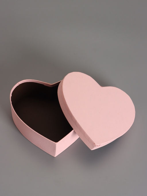 Набор подарочных коробок 3 в 1 сердца, пастельный розовый, 22×20×9; 18.5×17×7.5; 16×14×6 см