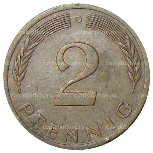 2 пфеннига 1976 года D Германия