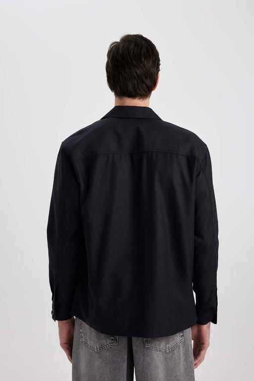 Куртка-рубашка с воротником-поло Relax Fit - Defacto фото 6