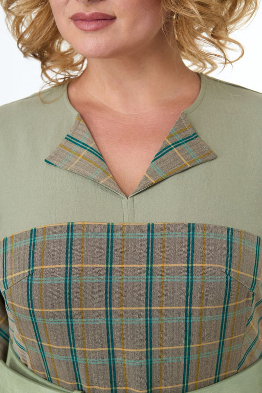 Платье ANELLI 1069 зеленый  фото 6