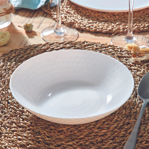 Тарелка суповая PAMPILLE WHITE 20см