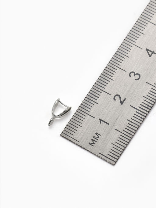 Цена за 3 шт. Держатель для кулона, 11?7 мм (набор 5 шт.), цвет серебро