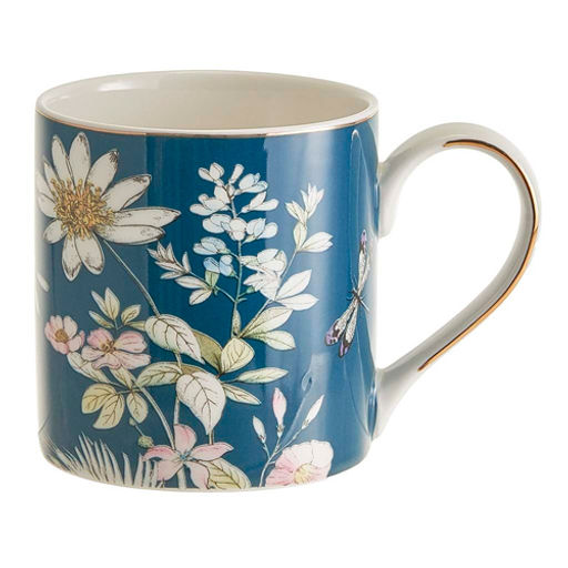 МЛ157L1 Кружка "Стрекоза" (400 мл) в подарочной упаковке, синий