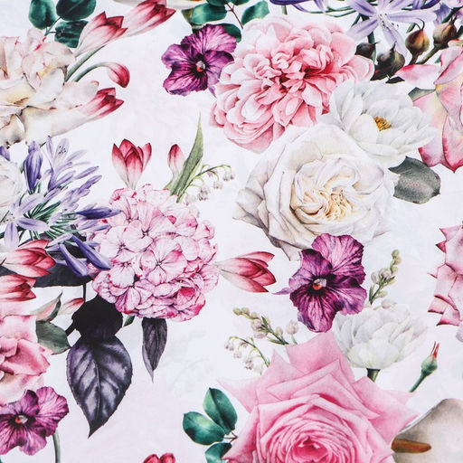 Цена за 10 шт. Бумага упаковочная глянцевая двусторонняя «Букет», 100×70 см