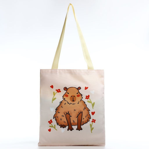 Сумка шопер 35х0.5х40 см, отд без молнии, без подклада, бежевая - Nazamok фото 2