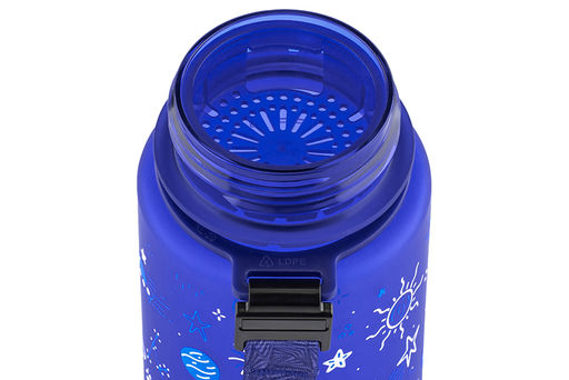 Бутылка для воды 350 мл 6,8*6,8*17 см "Style Matte" космос синий