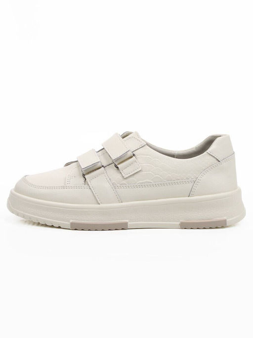 03-C138-2 LT. BEIGE Полуботинки спортивные женские (натуральная кожа)