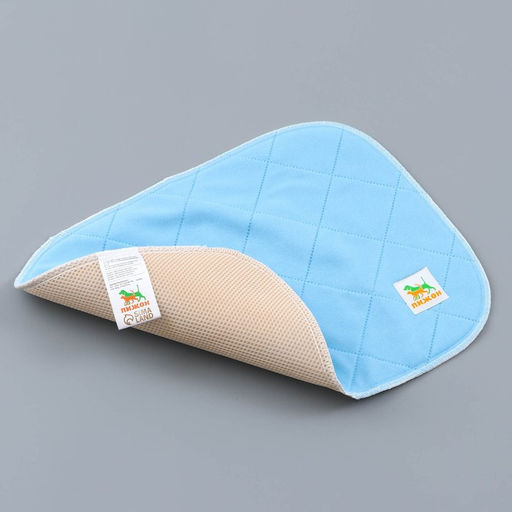 Пелёнка для животных многоразовая впитывающая, 40 х 30 см, голубой - Пижон фото 2