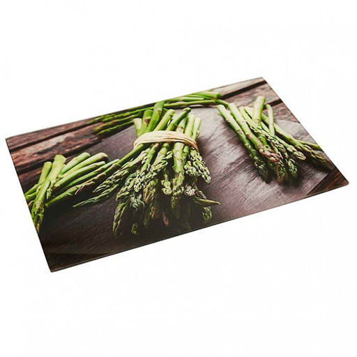 Доска разделочная стеклянная Спаржа 23*37 см ДВ4-007 - Delta фото 2