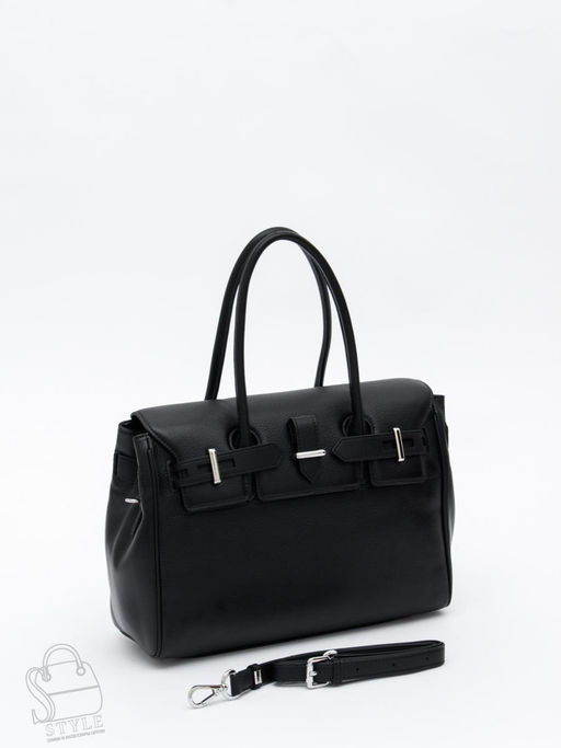 Сумка женская кожаная 1081M black Polina&Eiterou