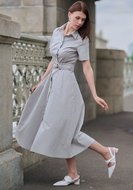 Платье с отстрочками OD-787-2