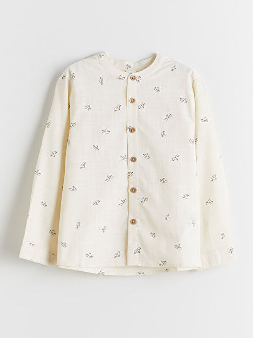 Hakim Yaka Erkek ?ocuk Poplin G?mlek