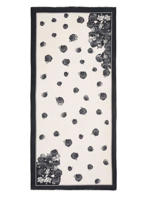 Палантин жен. виск+шерсть 90х200 LG33-607-01